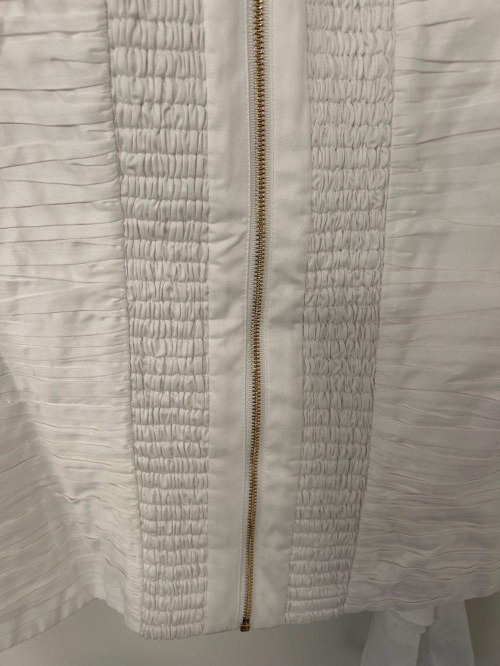Aje White Adelia Ruffle Ruched Blouse - Picture 5 of 11